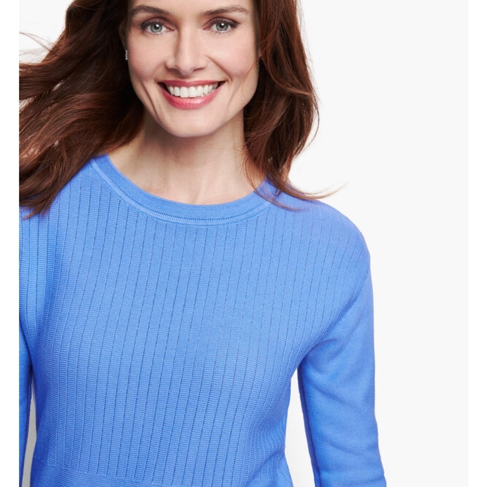 Talbots Mixed Stitch Sweater With Button Detail S… - image 8